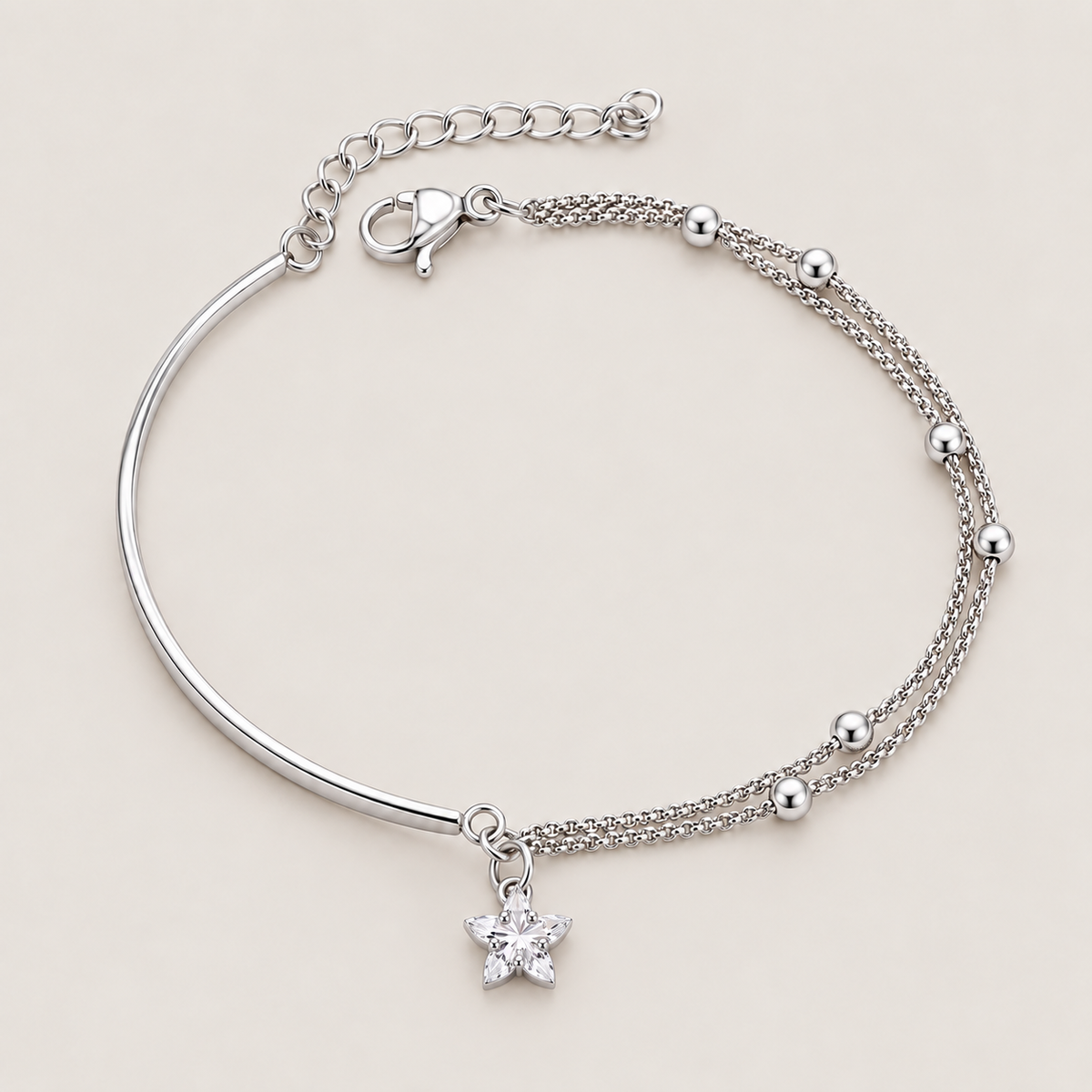 Star Charm Half-Bangle Bracelet