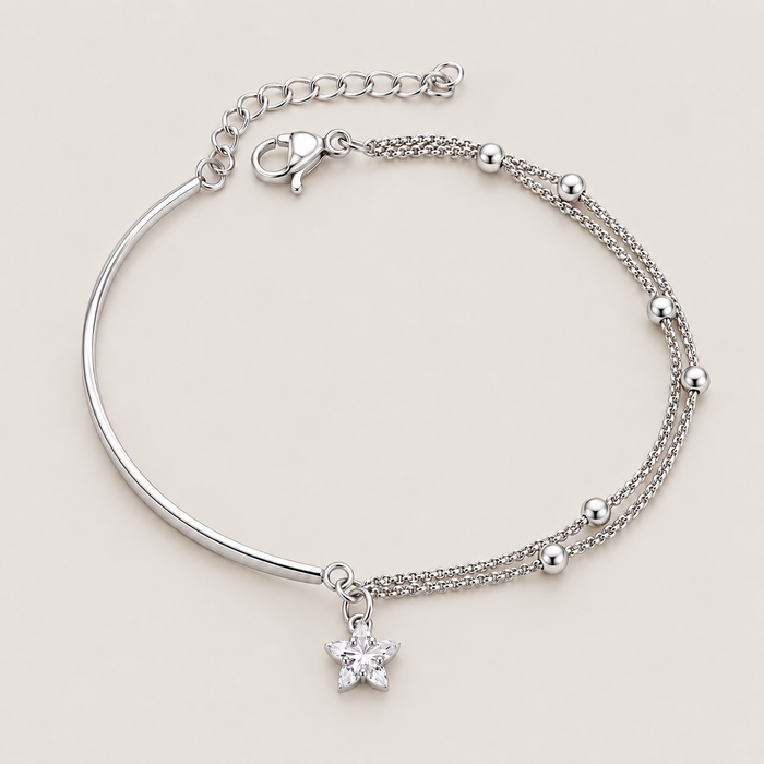 Star Charm Half-Bangle Bracelet