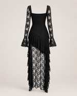 Sveva Ivory Tiered Lace Dress