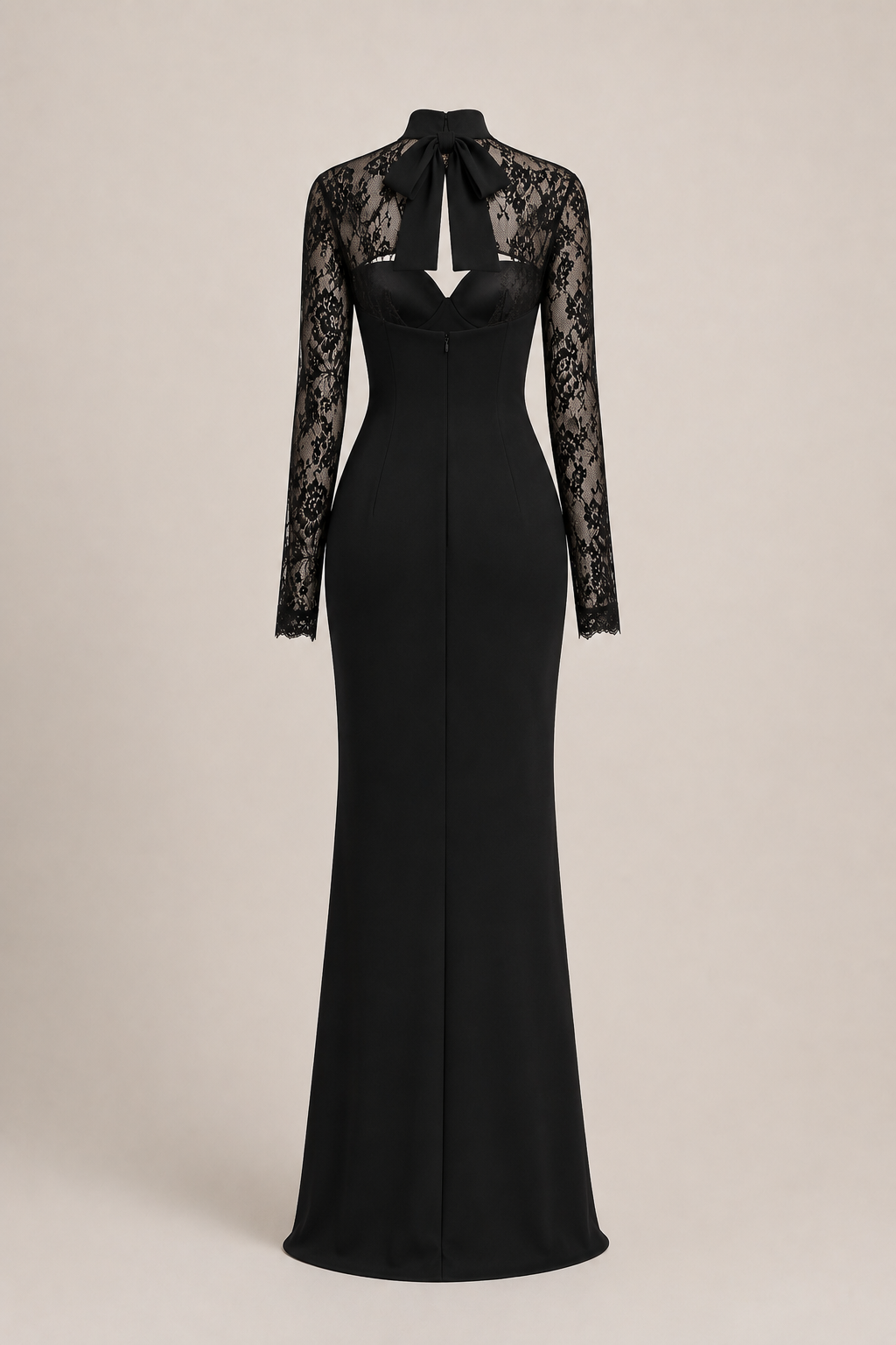 Valentina Black Lace Maxi Dress