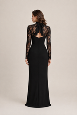 Valentina Black Lace Maxi Dress