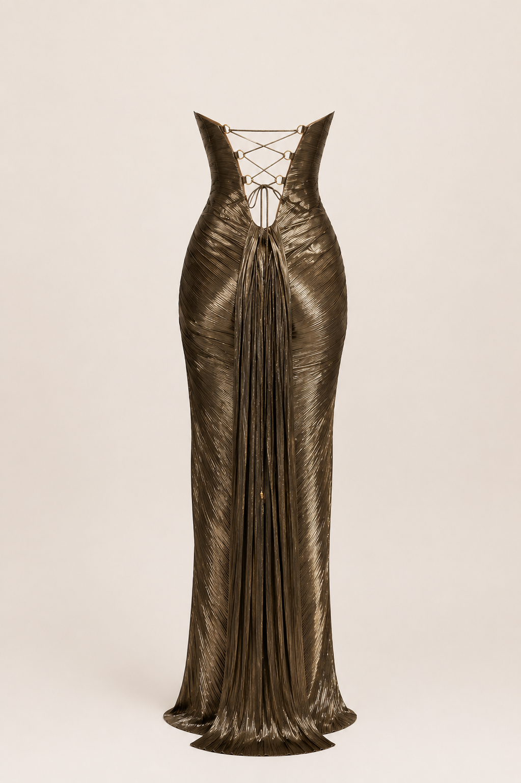 Valeria Bronze Sculpted Maxi