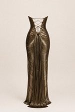 Valeria Bronze Sculpted Maxi