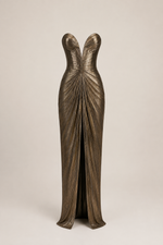 Valeria Bronze Sculpted Maxi