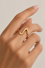 Wave Open Ring
