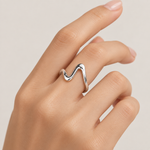 Wave Open Ring
