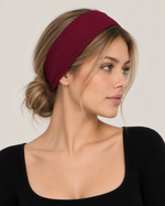 Wide Ribbed Knit Headband