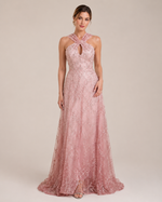 Ysée Blush Crystal Ball Gown