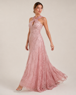 Ysée Blush Crystal Ball Gown