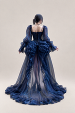 Yseult Sage Organza Ruffle Dress