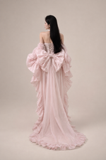 Yseult Sage Organza Ruffle Dress