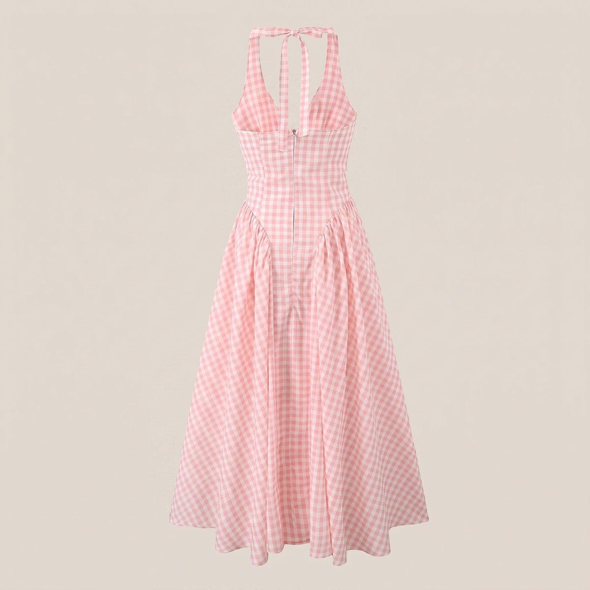Mathilde Blush A-Line Dress - back product detail
