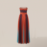Maelle Terracotta Bandeau Gown - back product detail