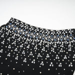Sabine Black Crystal Mini Dress