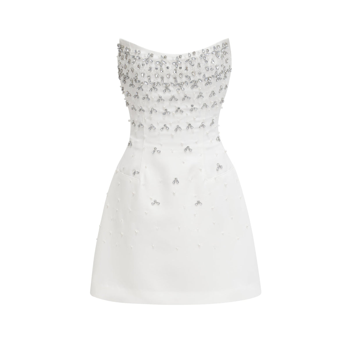 Sabine Black Crystal Mini Dress