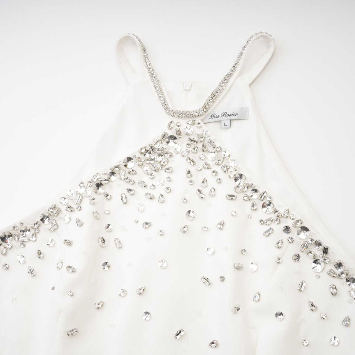 Sabine Black Crystal A-Line Dress
