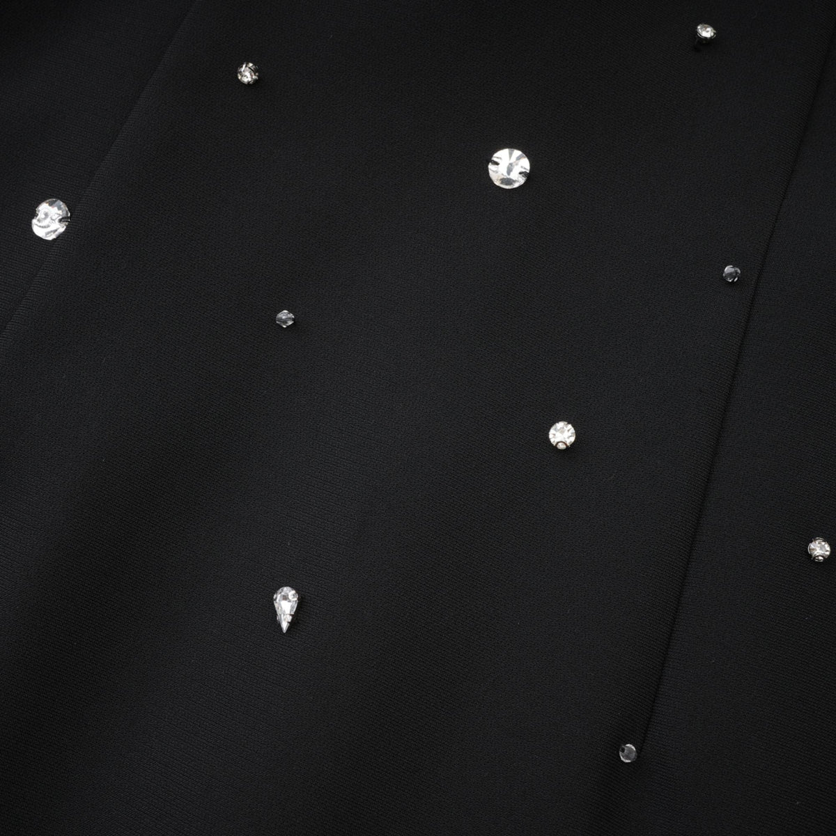 Sabine Black Crystal A-Line Dress